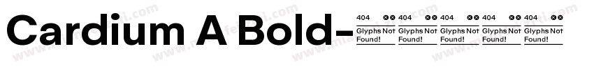 Cardium A Bold字体转换